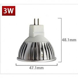 3W MR16 GU5.3 Spotlight Warm/Cool White 2800-3500K/5000-6500K 12V LED 12V DC/AC (6 Pieces)