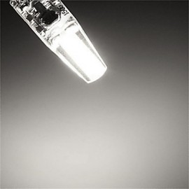 5pcs/lot G4 1.5W COB 190-210 LM Warm White / Cool White Decorative LED Candle Lights DC 12 / AC 12 V