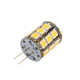 6PCS G4 7W 600lm 3000/6000K 27*SMD5050 LED Corn Bulb/Crystal Lamp Bead (AC/DC 12V)