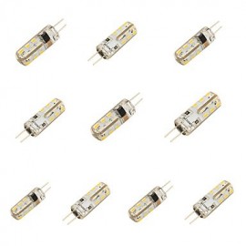 10PCS G4 2W 24*SMD3014 150LM Cool White LED Corn Bulbs(220V)
