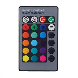 4PCS E27 3W 1-LED Multi-Colored RGB Light Bulb w/ Remote Control (AC 85-265V)