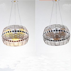 Rattan Art Dining Room lamp LED Pendant lamp Hand Woven