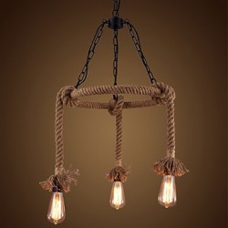 American Country Hemp Chandelier 3