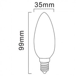 E14 4 W 26 SMD 3022 320 LM Warm White Candle Bulbs AC 220-240 V