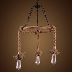 American Country Hemp Chandelier 3