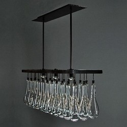 3W Modern/Contemporary Crystal Painting Metal Chandeliers Dining Room / Study Room/Office
