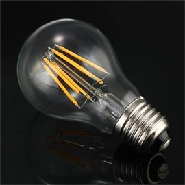 5pcs A60 6W E27 600LM 360 Degree Warm/Cool White Color Edison Filament Light LED Filament Lamp (AC85-265V)