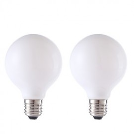 4W E27 LED Filament Bulbs G80 4 COB 450 lm Milky White AC 220-240 V 2 pcs