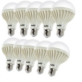 10PCS E27 5W 9*SMD5630 450LM 3000K Warm White Light LED Globe Bulbs (AC220V)