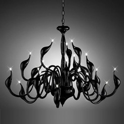 Modern Chandelier Light 24 Lights LED G4 Black Painting/ Bulb Included/ Living Room / Bedroom