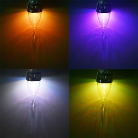 2PCS E14 3W Remote Controlled LED Candle Bulb Colorful Light 240lm - Silver (AC 85265V)
