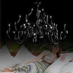 Modern Chandelier Light 24 Lights LED G4 Black Painting/ Bulb Included/ Living Room / Bedroom