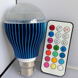 1 pcs B22 9W 3X3W LED Dimmable/21Keys Remote-Controlled/Decorative RGB Led Globe Bulbs AC85-265V