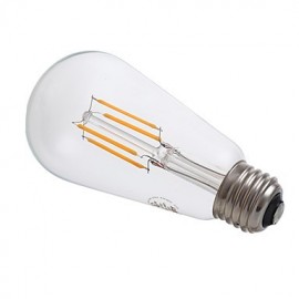 3.5W E26 LED Filament Bulbs ST19 4 COB 325 lm Warm White Dimmable / Decorative AC 110-130 V 1 pcs
