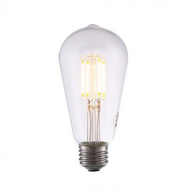 3.5W E26 LED Filament Bulbs ST19 4 COB 325 lm Warm White Dimmable / Decorative AC 110-130 V 1 pcs