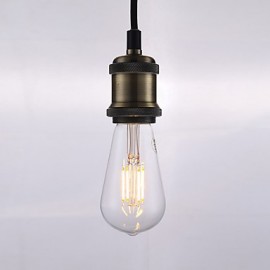 3.5W E26 LED Filament Bulbs ST19 4 COB 325 lm Warm White Dimmable / Decorative AC 110-130 V 1 pcs