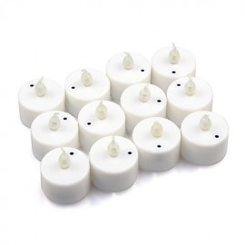 12pcs Color Changing Sound Control LED Battery Operated Tea Lights for Wendding Party(DC4.5V)