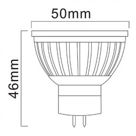 GU5.3 7 W 15 SMD 5730 500 LM Warm White Spot Lights DC 12/AC 12 V