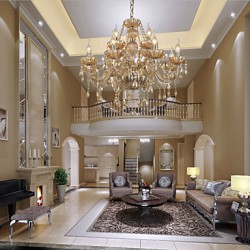 Chandelier Crystal Luxury Modern 2 Tiers Living 12 Lights