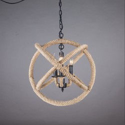 MAX:60W Country Mini Style Painting Metal Chandeliers Living Room / Bedroom / Dining Room / Hallway