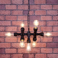 MAX:60W Vintage Bulb Included Painting Metal Chandeliers Living Room / Bedroom / Dining Room / Entry / Hallway