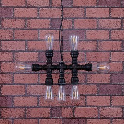 MAX:60W Vintage Bulb Included Painting Metal Chandeliers Living Room / Bedroom / Dining Room / Entry / Hallway