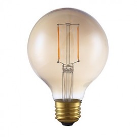 2W E26 LED Filament Bulbs G25 2 COB 180 lm Warm White Dimmable 120V 1 pcs