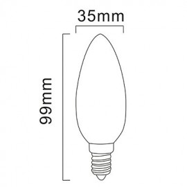 E14 6 W 30 SMD 3020 420 LM Warm White Candle Bulbs AC 220-240 V