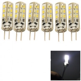 6PCS G4 2W 24*SMD3014 150LM Cool White LED Corn Bulbs(220V-240)