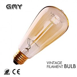 GMY 1PC ST64 13Molybdenum wire Vintage bulb 40W E26 Warm White AC120V Decorate bulb