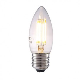 3.5W E27 LED Filament Bulbs B35 4 COB 400/350 lm Warm White / Cool White Dimmable AC 220-240 V 1 pcs