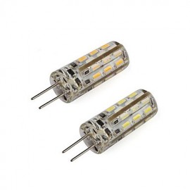 10 pcs G4 3W 24X SMD 3014 1200LM 2800-3500/6000-6500K Warm White/Cool White Bi-pin Lights DC 12V