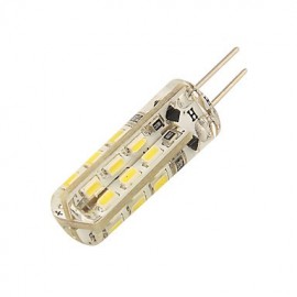 6PCS G4 1.5W 24*SMD3014 90LM Warm White Cool White LED Corn Bulbs(DC12V)