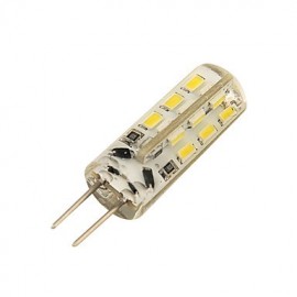 6PCS G4 1.5W 24*SMD3014 90LM Warm White Cool White LED Corn Bulbs(DC12V)