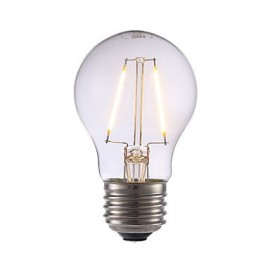 2W E26 LED Filament Bulbs A17 2 COB 200 lm Warm White Dimmable 120V 1 pcs