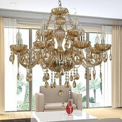 Maximum 60 W Modern/Contemporary Crystal Glass ChandeliersLiving Room / Bedroom / Dining Room / Bathroom / Study Room/Office / Kids Room