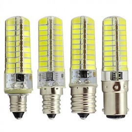 Dimmable LED Silicone Corn Bulb for Chandelier Home Table Lamp 6W 80 SMD 5730 110V AC (1 Piece)