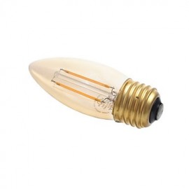 2W E26 LED Filament Bulbs B10 2 COB 160 lm Amber Dimmable 120V 1 pcs