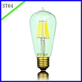 E26 E27 110V 220V ST64 2200K-3000K 300-600lm 5W 6LED Light Bulb Edison