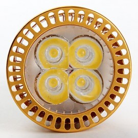 GU10 LED Spotlight MR16 4 High Power LED 360 lm Warm White AC 85-265 V