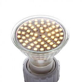 GU10 3.5W 350LM LED Spotlight Lighting LightEmittingDiode 3528 White (6000-6500K) Silver(Asoorted-color)