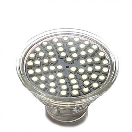 GU10 3.5W 350LM LED Spotlight Lighting LightEmittingDiode 3528 White (6000-6500K) Silver(Asoorted-color)