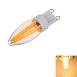 Marsing Dimmable G9 3W 300lm COB Warm White Light / Cool White Light 2650-2850K/5500-6000K 360 Degree Beam Angle LED Bi-pin Filament Bulb(AC220-240V)