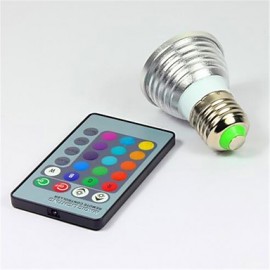 3W High Power And High Brightness RGB Lamp Color Infrared Remote Control Dimming LED Lighting(AC 85-265V)