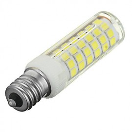 E12 8W 700lm 3500K/6500k 75-SMD 2835 LED Warm/Cool White Light Bulb Lamp (AC 220-240V)