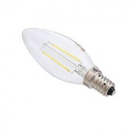 2W E14 LED Filament Bulbs B35 2 COB 250 lm Warm White / Cool White AC 220-240 V 1 pcs