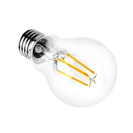 Dimmable bulb 4W E26/E27 LED Filament Bulbs A60(A19) 4 COB 400 lm Warm White110V-130V or (220V-240V) to Dimmable V 1 pcs