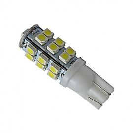 5pcs T10 1.5W 25X3528SMD 100LM 6000-6500K Cool White LED Car Light (DC 12V)