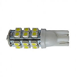 5pcs T10 1.5W 25X3528SMD 100LM 6000-6500K Cool White LED Car Light (DC 12V)