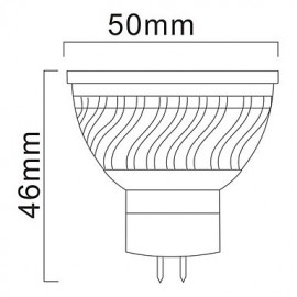 5W GU5.3(MR16) LED Spotlight S19 12 SMD 5630 400 lm Warm White DC 12 / AC 12 V